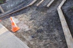 Réalisation d'une rampe en béton